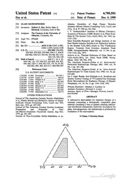patent for glass microspheres