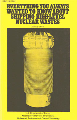 cover for doe document on nuclear waste